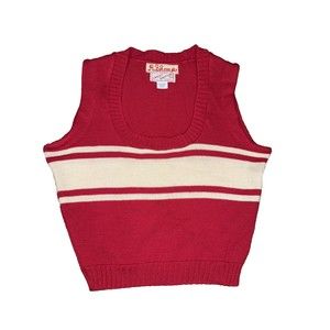 Lasley Knitting Co. New Wool sweater vest Vintage 1940's  /1950s RARE